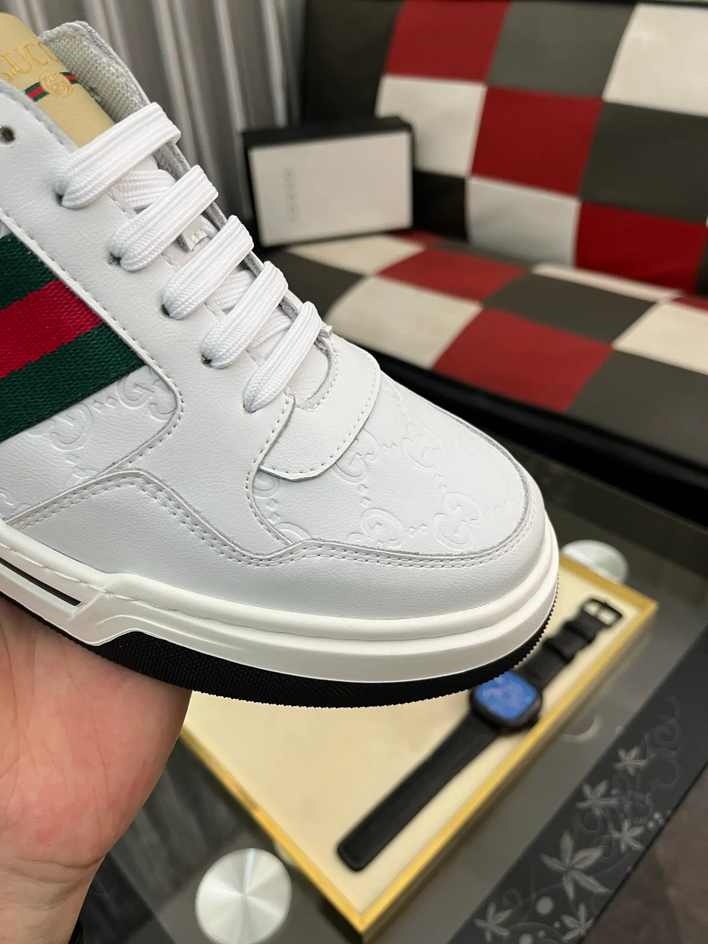 Men's Men's Shoes💰420⌚️⌚️【GUCCI】Gucci men's latest white shoe series casual shoes! The official website is built 1:1. Upper: Made of imported cowhide, with electric embroidery ➕Inner lining: Made of high-quality first-layer pigskin, soft and comfortable. Picky material selection and exquisite workmanship give you the best enjoyment. Size: 38-443️⃣Colors available